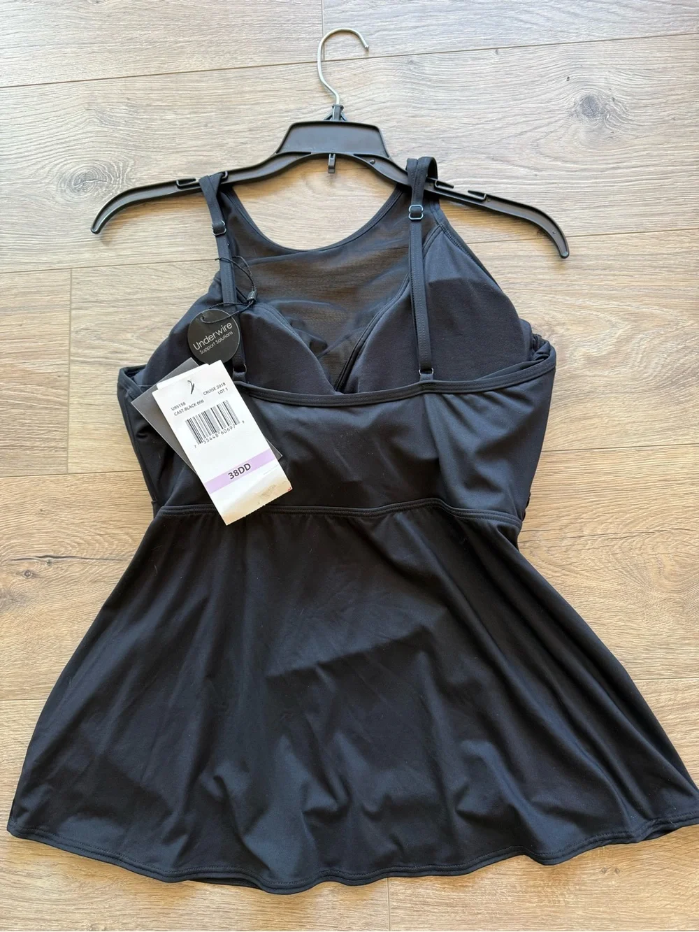 Coco Reef Black Twist-Front Tankini Swim Top - Picture 2 of 4
